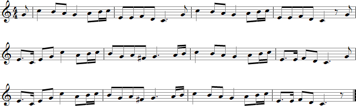 Blue Bells of Scotland Sheet Music for B-flat Saxophones