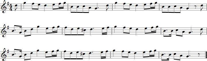 Blue Bells of Scotland Sheet Music for E-flat Saxophones