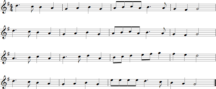 Deck the Hall Sheet Music for B-flat Saxophones