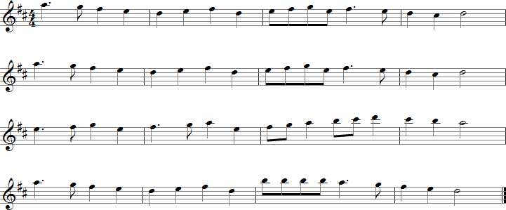 Deck the Hall Sheet Music for E-flat Saxophones