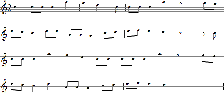 The Holly and the Ivy Sheet Music for E-flat Saxophones