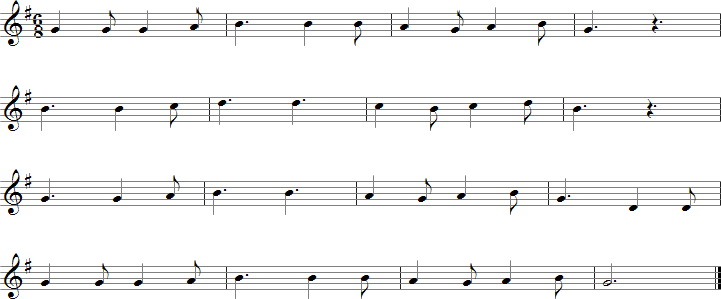 Itsy Bitsy Spider Sheet Music for E-flat Saxophones