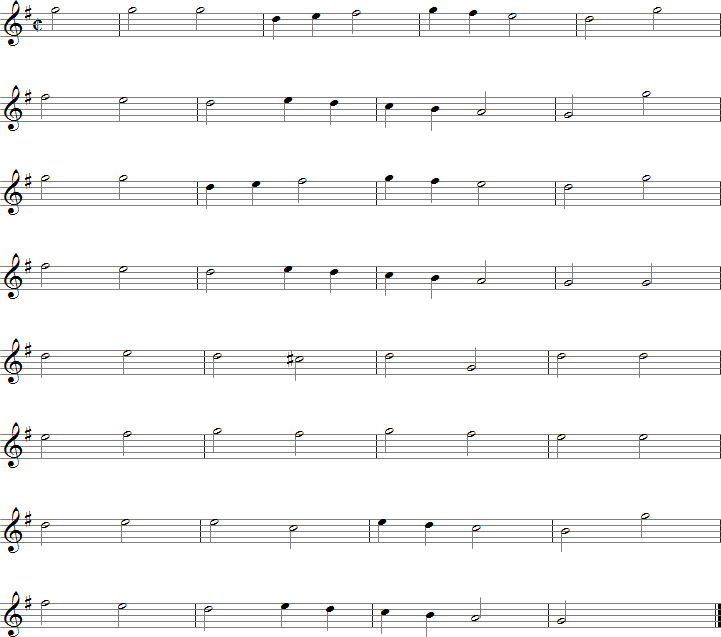 A Mighty Fortress Is Our God Sheet Music for E-flat Saxophones