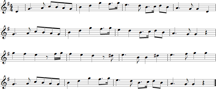 The Minstrel Boy Sheet Music for B-flat Saxophones