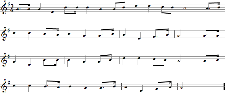 Oh, My Darling Clementine Sheet Music for B-flat Saxophones