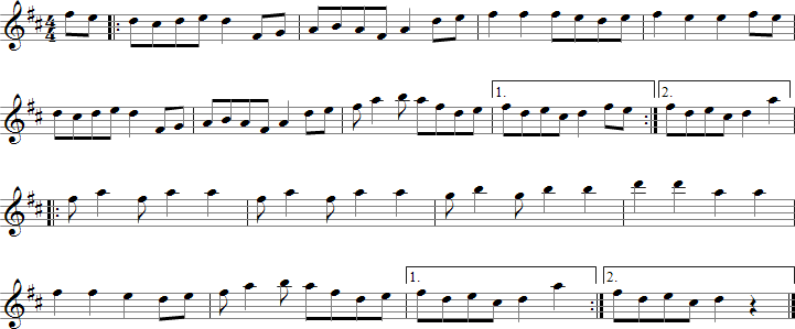 Turkey in the Straw Sheet Music for E-flat Saxophones