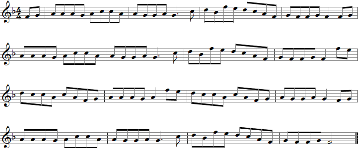 The Wearing of the Green Sheet Music for B-flat Saxophones