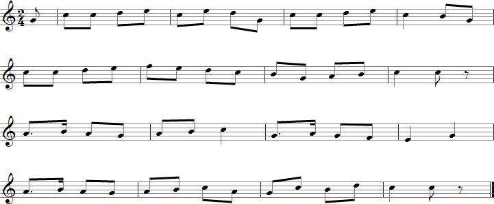 Yankee Doodle Sheet Music for B-flat Saxophones